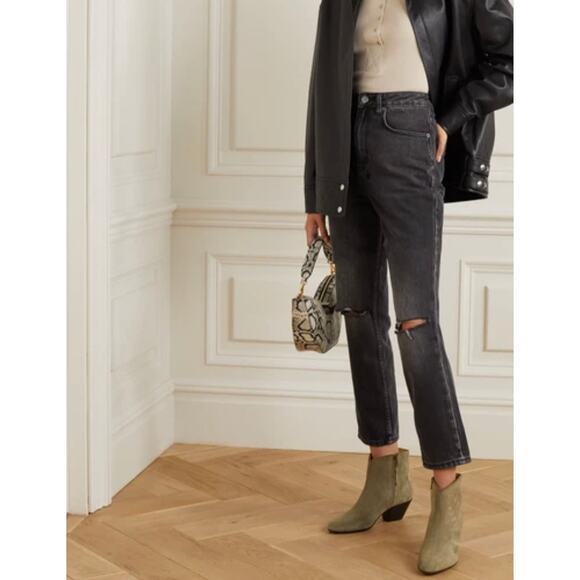 Isabel Marant Western Gray Suede Dacken Ankle Boots Booties Country Boho sz 36 - Picture 16 of 16